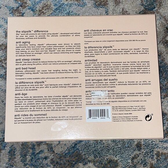 Slip Beauty Sleep Gift Set Caramel Pillowcase and Black Sleep Mask Open Box - Picture 4 of 5